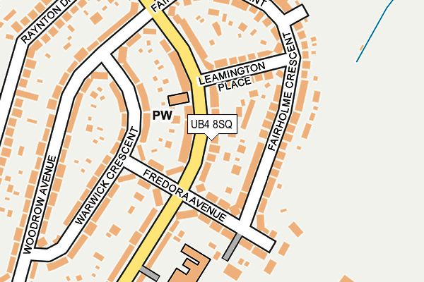 UB4 8SQ map - OS OpenMap – Local (Ordnance Survey)