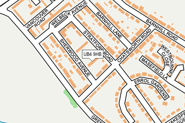 UB4 9HB map - OS OpenMap – Local (Ordnance Survey)