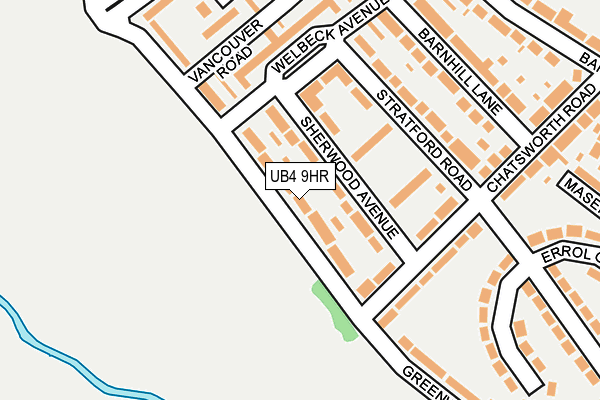 UB4 9HR map - OS OpenMap – Local (Ordnance Survey)
