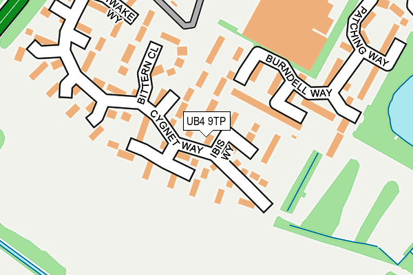 UB4 9TP map - OS OpenMap – Local (Ordnance Survey)