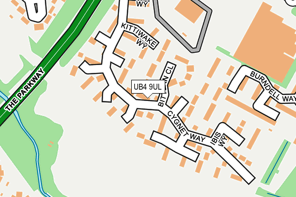 UB4 9UL map - OS OpenMap – Local (Ordnance Survey)