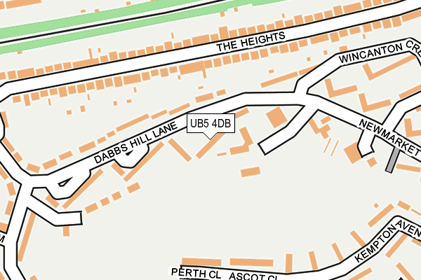 UB5 4DB map - OS OpenMap – Local (Ordnance Survey)