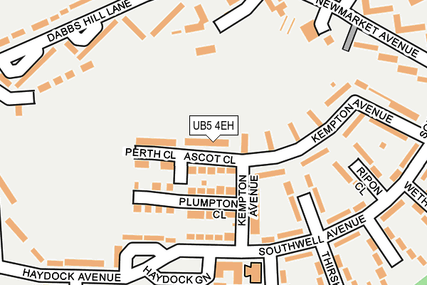UB5 4EH map - OS OpenMap – Local (Ordnance Survey)