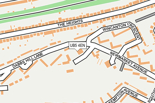 UB5 4EN map - OS OpenMap – Local (Ordnance Survey)