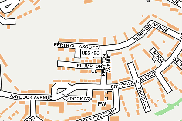 UB5 4EQ map - OS OpenMap – Local (Ordnance Survey)
