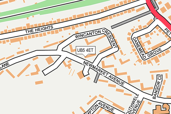 UB5 4ET map - OS OpenMap – Local (Ordnance Survey)