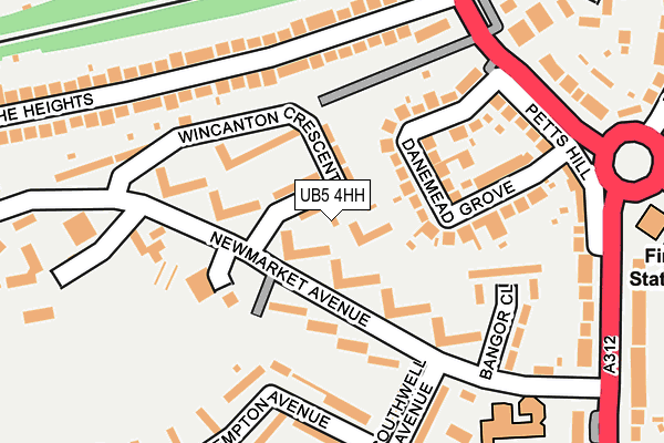UB5 4HH map - OS OpenMap – Local (Ordnance Survey)