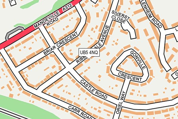 UB5 4NQ map - OS OpenMap – Local (Ordnance Survey)