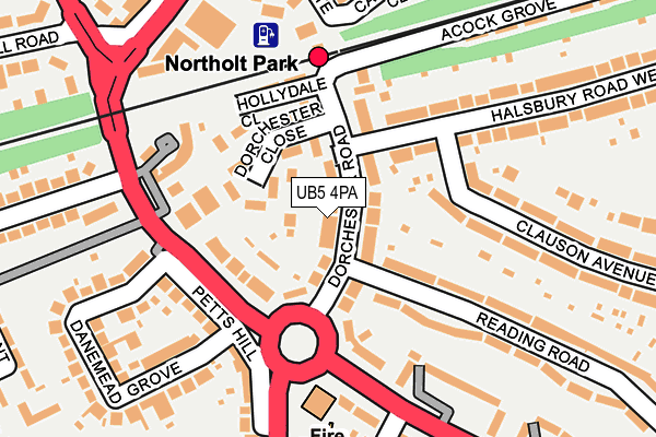 UB5 4PA map - OS OpenMap – Local (Ordnance Survey)