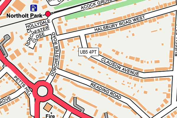 UB5 4PT map - OS OpenMap – Local (Ordnance Survey)