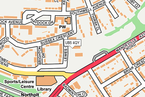 UB5 4QY map - OS OpenMap – Local (Ordnance Survey)