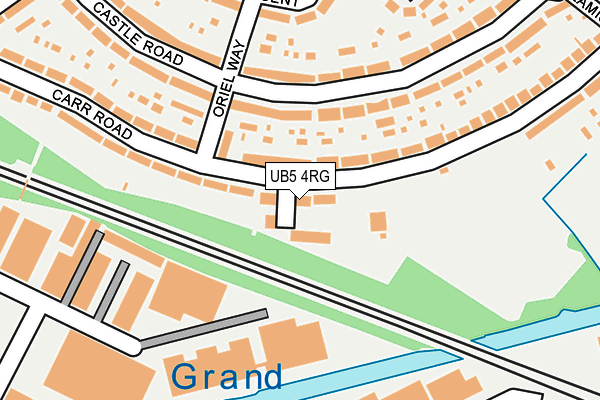 UB5 4RG map - OS OpenMap – Local (Ordnance Survey)
