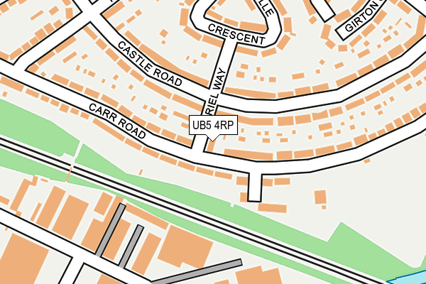 UB5 4RP map - OS OpenMap – Local (Ordnance Survey)
