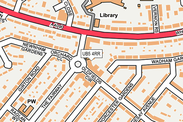 UB5 4RR map - OS OpenMap – Local (Ordnance Survey)