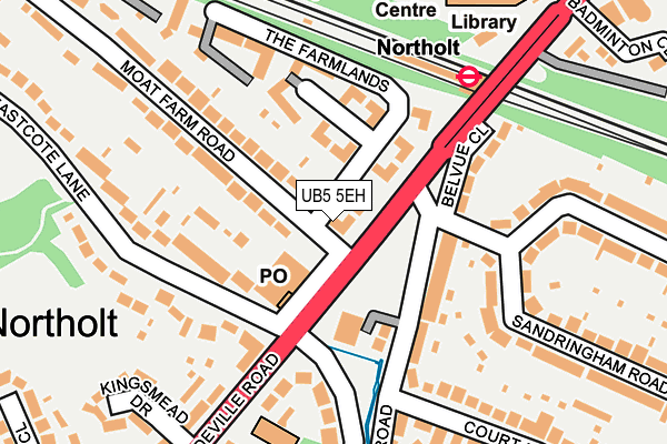 UB5 5EH map - OS OpenMap – Local (Ordnance Survey)