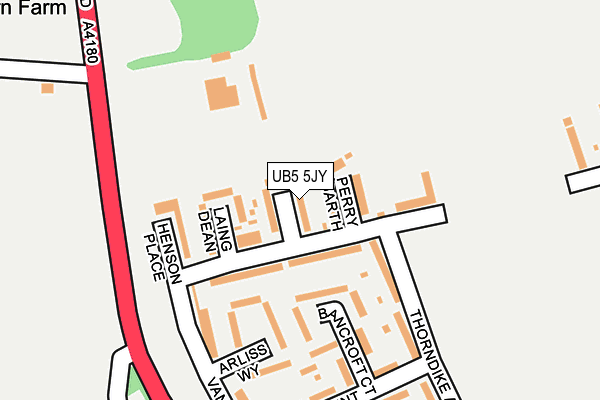 UB5 5JY map - OS OpenMap – Local (Ordnance Survey)