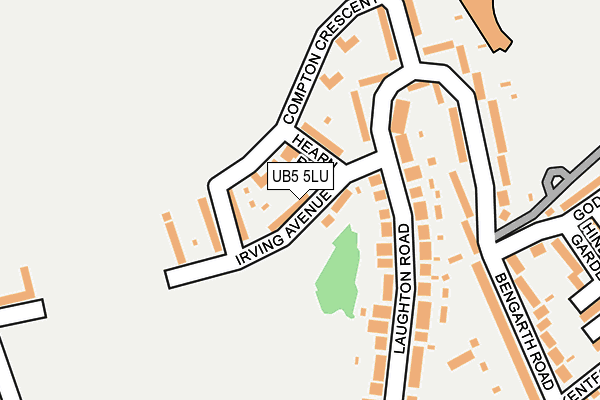 UB5 5LU map - OS OpenMap – Local (Ordnance Survey)