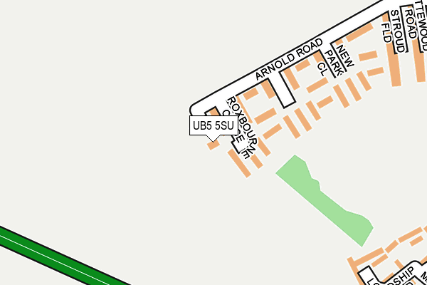 UB5 5SU map - OS OpenMap – Local (Ordnance Survey)