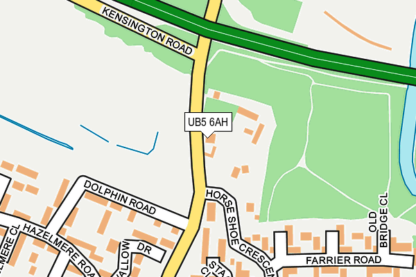 UB5 6AH map - OS OpenMap – Local (Ordnance Survey)
