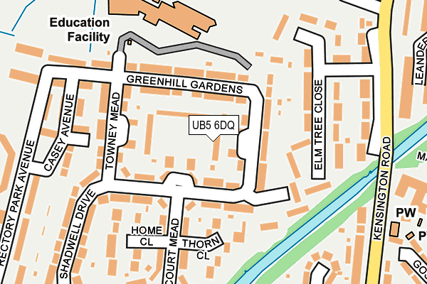 UB5 6DQ map - OS OpenMap – Local (Ordnance Survey)