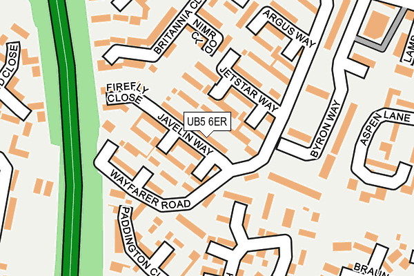 UB5 6ER map - OS OpenMap – Local (Ordnance Survey)