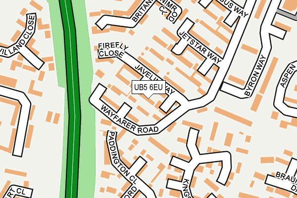 UB5 6EU map - OS OpenMap – Local (Ordnance Survey)