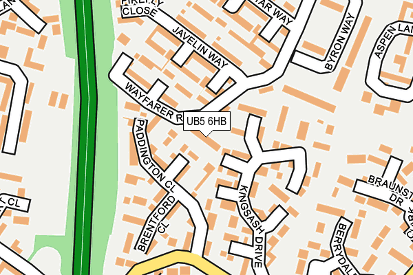 UB5 6HB map - OS OpenMap – Local (Ordnance Survey)