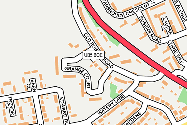 UB5 6QE map - OS OpenMap – Local (Ordnance Survey)