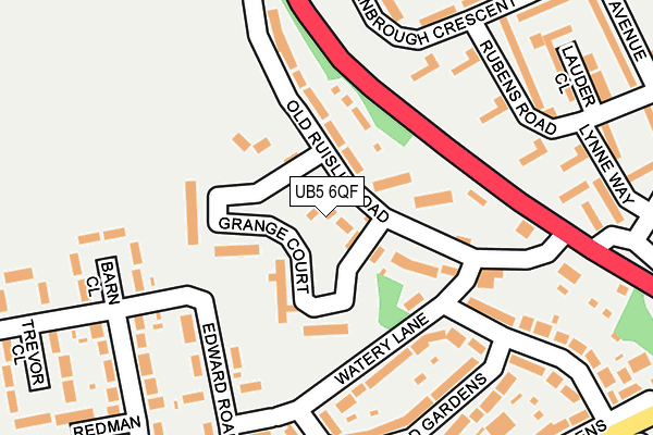 UB5 6QF map - OS OpenMap – Local (Ordnance Survey)
