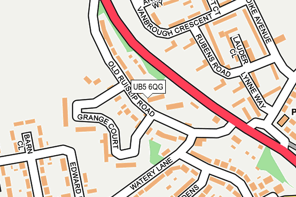 UB5 6QG map - OS OpenMap – Local (Ordnance Survey)