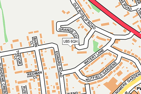 UB5 6QH map - OS OpenMap – Local (Ordnance Survey)