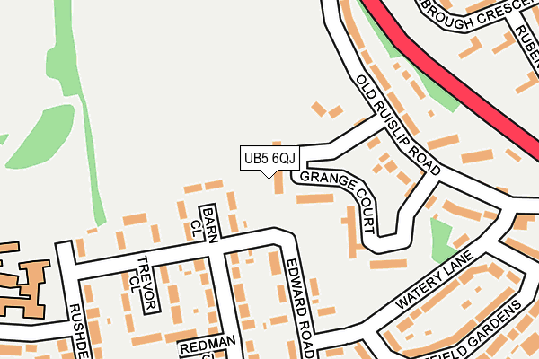 UB5 6QJ map - OS OpenMap – Local (Ordnance Survey)