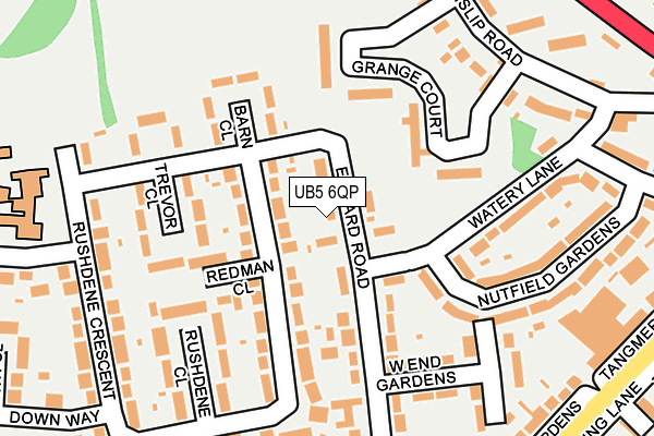 UB5 6QP map - OS OpenMap – Local (Ordnance Survey)