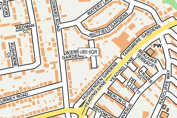 UB5 6QR map - OS OpenMap – Local (Ordnance Survey)