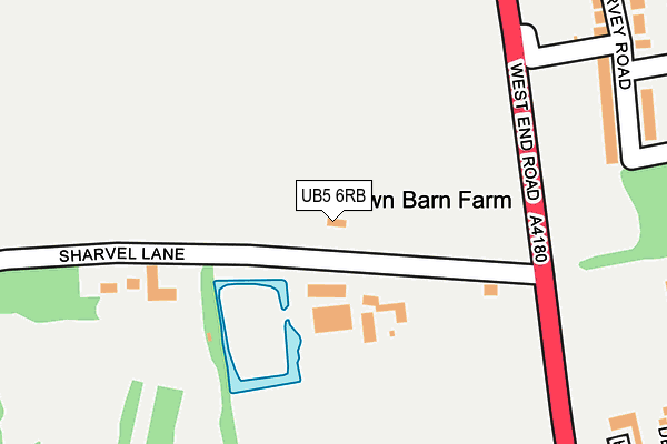 UB5 6RB map - OS OpenMap – Local (Ordnance Survey)