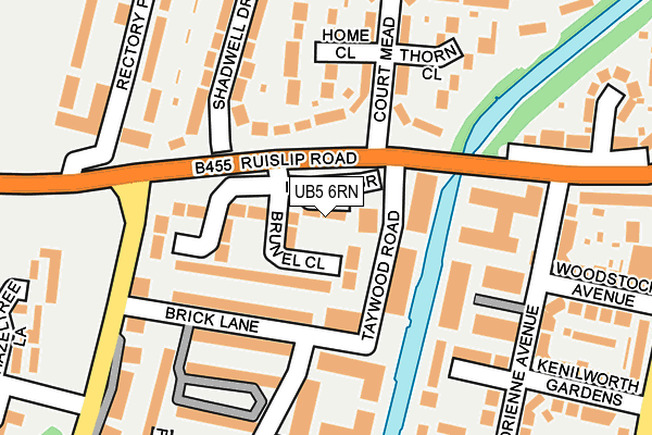 UB5 6RN map - OS OpenMap – Local (Ordnance Survey)