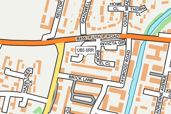 UB5 6RR map - OS OpenMap – Local (Ordnance Survey)