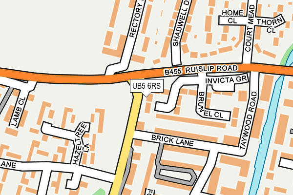 UB5 6RS map - OS OpenMap – Local (Ordnance Survey)
