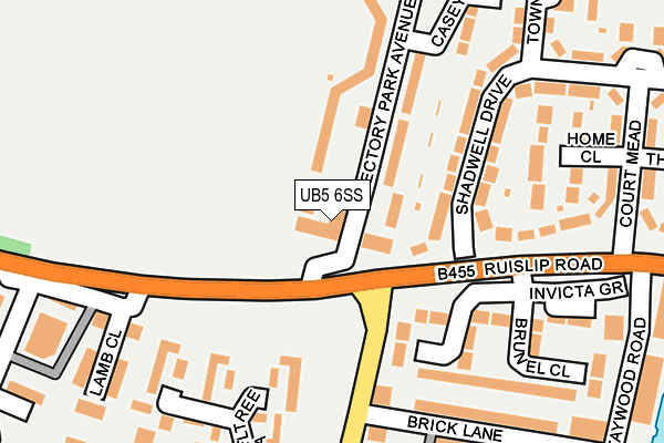 UB5 6SS map - OS OpenMap – Local (Ordnance Survey)