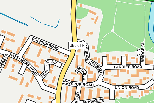 UB5 6TR map - OS OpenMap – Local (Ordnance Survey)