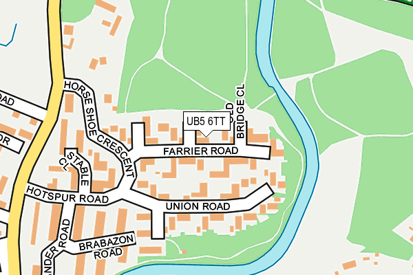 UB5 6TT map - OS OpenMap – Local (Ordnance Survey)
