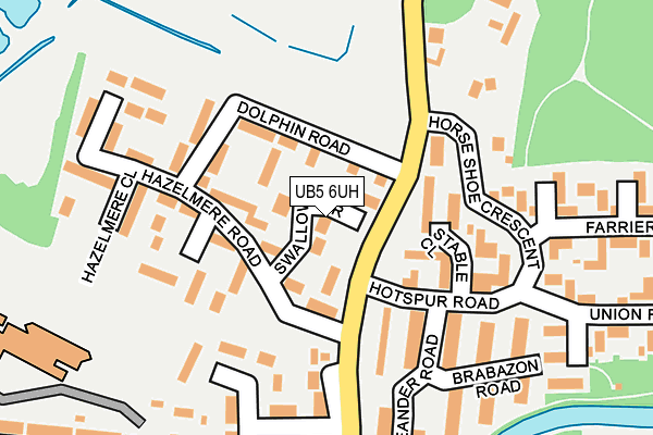 UB5 6UH map - OS OpenMap – Local (Ordnance Survey)