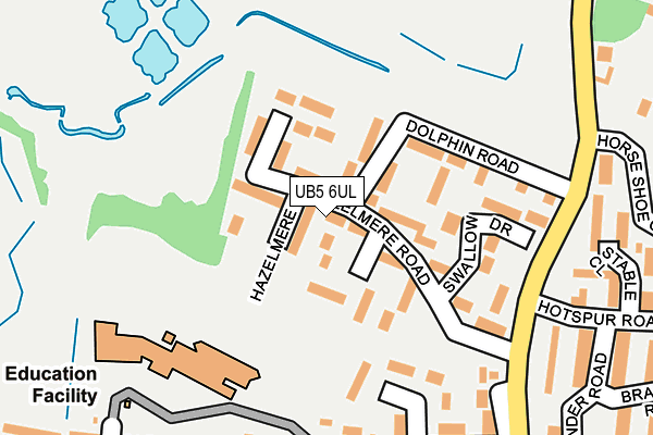 UB5 6UL map - OS OpenMap – Local (Ordnance Survey)