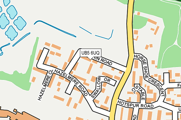 UB5 6UQ map - OS OpenMap – Local (Ordnance Survey)