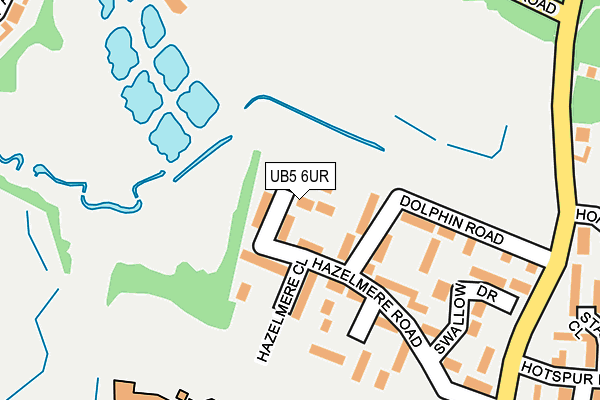 UB5 6UR map - OS OpenMap – Local (Ordnance Survey)