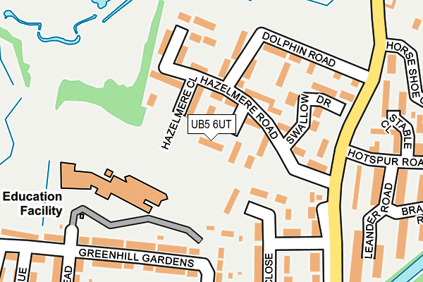 UB5 6UT map - OS OpenMap – Local (Ordnance Survey)