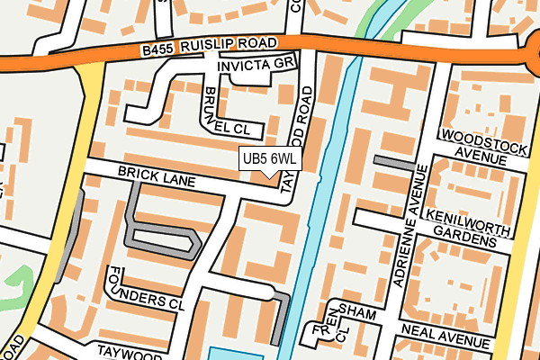 UB5 6WL map - OS OpenMap – Local (Ordnance Survey)