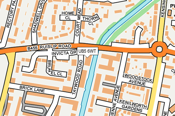 UB5 6WT map - OS OpenMap – Local (Ordnance Survey)