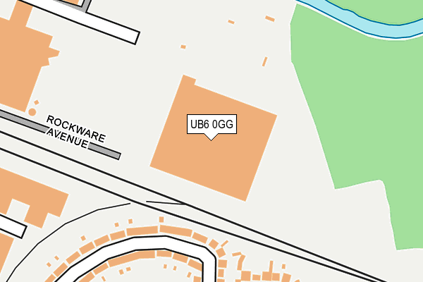 UB6 0GG map - OS OpenMap – Local (Ordnance Survey)