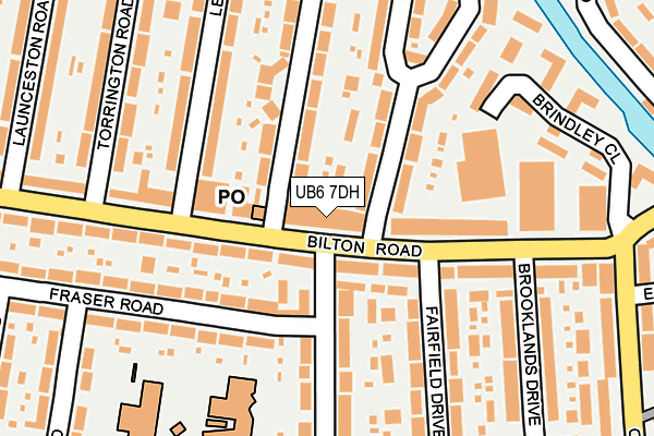 UB6 7DH map - OS OpenMap – Local (Ordnance Survey)